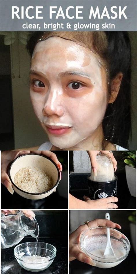 Rice Face Mask Clear Bright Glowing Skin Bright Glowing Skin