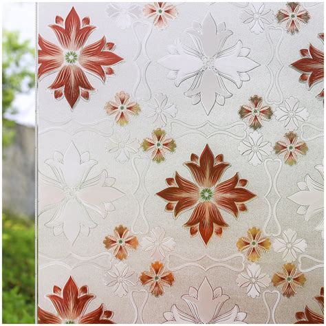 Charlton Home® 35.4In.x78.7in.Stained Glass Window Film Decorative Non