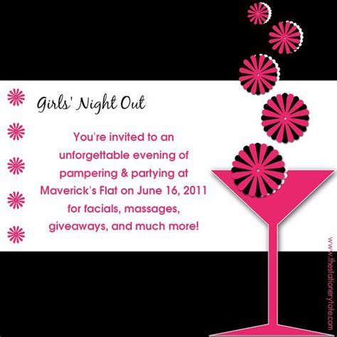 Ladies Night Invitation Templates