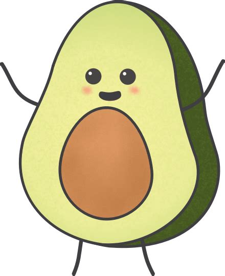 Happy Avocado Openclipart