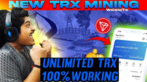 New Trx Mining Website New Trx Earning Site New Tron Mining Site Today