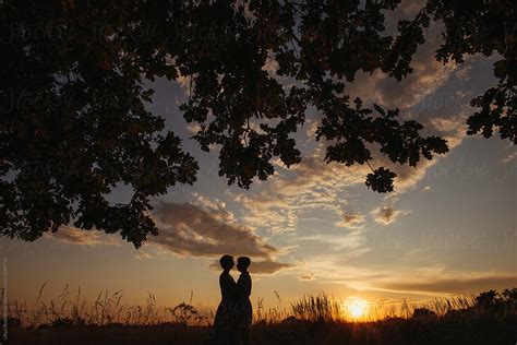 "Silhouette Of Two Lovers" by Stocksy Contributor "Liliya Rodnikova ...