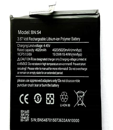 Full Cell Mobile Battery For Xiaomi Poco M2 Redmi Note 9 Redmi 10x 4g Redmi 10x 5g Redmi