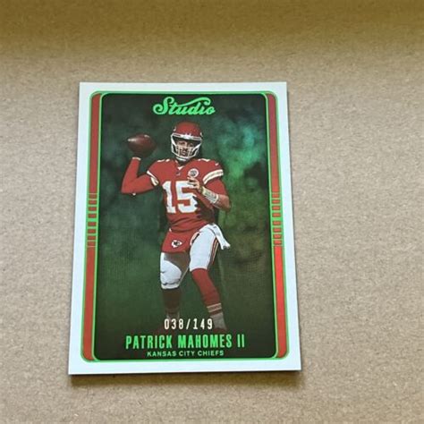 2022 Patrick Mahomes II Chronicles Studio Green No STU 18 Panini 038