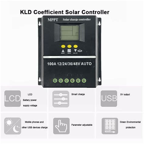 A Mppt Solar Pv Regler W V V Solarladeregler Controller Lcd