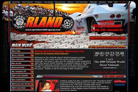 cool  orlando speed world dragway website released hot rod forum