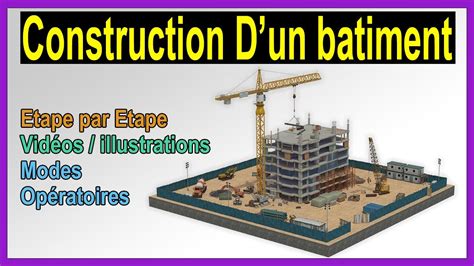 Les étapes et modes opératoires de construction d un bâtiment en Béton