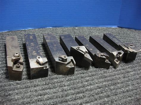 LOT OF 7 VALENITE CNC LATHE TURNING TOOL INDEXABLE HOLDERS MDJNL 16 4D