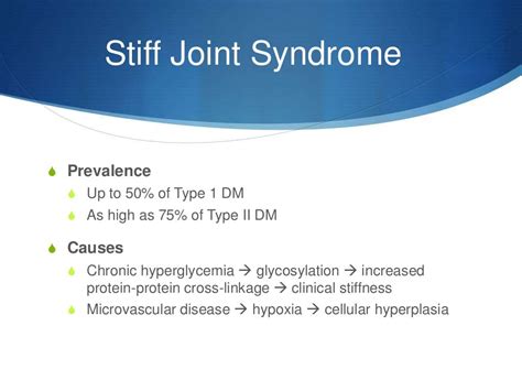 Diabetic Stiff Joint Syndrome