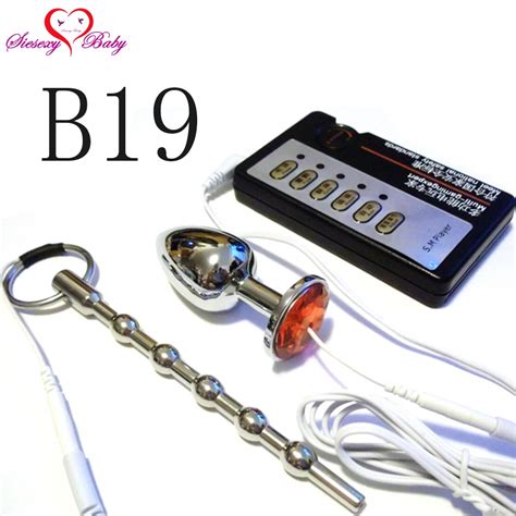 B19 Anal Electro Plug Electric Shock Urethral Dilators Medical Themed