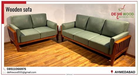 Seater Teak Wood Wooden Sofa Set At Rs In Ahmedabad Id