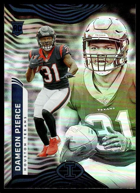 Panini Illusions Dameon Pierce Rookie Houston Texans Ebay