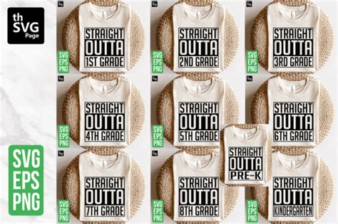 Straight Outta Bundle Back To School Graphic By Thsvgpage · Creative