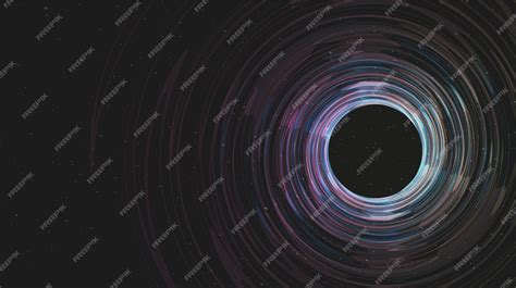 Premium Vector Dark Spiral Black Hole On Galaxy Backgroundplanet And Physics Concept Design