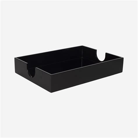 A4 Lacquer Tray Black