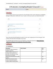 2 09 Laboratory Investigating Biological Compounds Lab Report 22 231