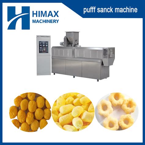 Puffed Core Filling Snack Food Extruder Making Machine China Single