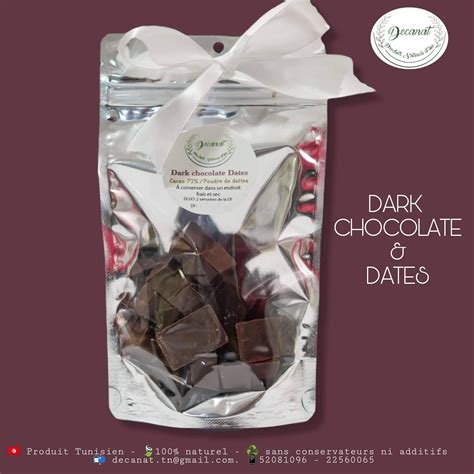 Chocolat noir aux dattes - Habibty