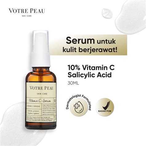 Votre Peau Vitamin C Serum 30ml Serum Obat Jerawat Dan Komedo Shop