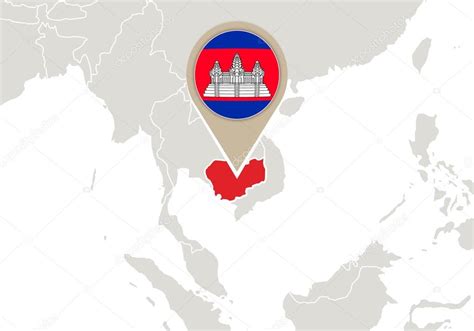 Cambodia On World Map Detailed Political Map Of Cambodia Ezilon Maps