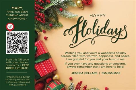 Corefact Product Seasonal Postcard Home Estimate QR Code Happy