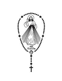 DIVINE MERCY ROSARY STATIC CLING Divine Mercy Gift Shop