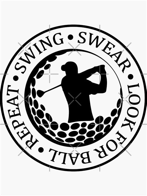 Swing Swear Look For Ball Repeat Sticker For Sale By Angyee Patipat