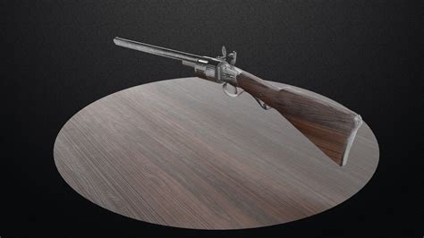 Flintlock Revolver Rifle | CGTrader