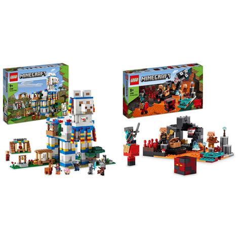 Buy Lego Minecraft The Llama Village Toy Farm House Building Set