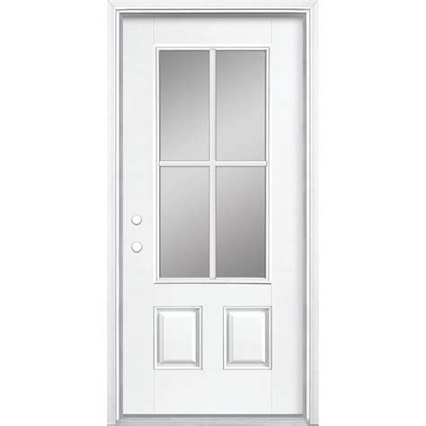 Lowes Exterior Fiberglass Slab Door Sunnyclan