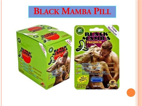 Ppt Black Mamba Pill For Masculinity Powerpoint Presentation Free