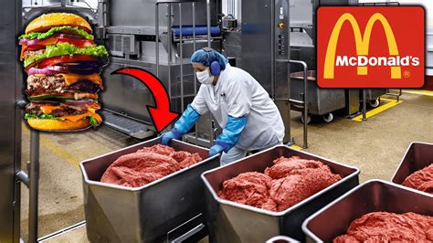 Como Se Hace La Carne De Las Hamburguesas McDonald S YouTube