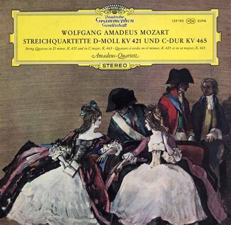 Lp レコード アマデウス四重奏団のモーツァルト弦楽四重奏曲第19番 「不協和音」ほか 独dgg 3601