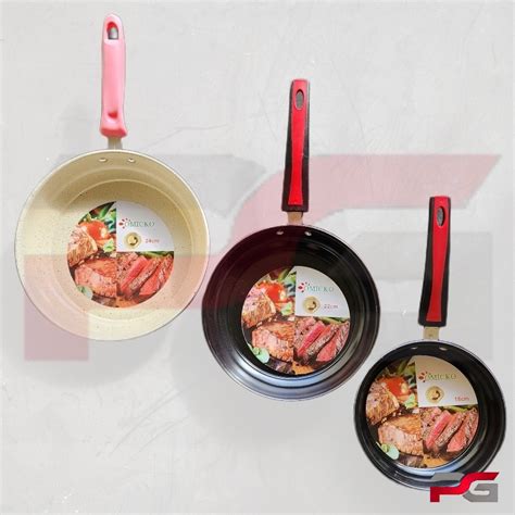 Jual Fry Pan Teflon Wajan Anti Lengket 18 22 24 Cm Diameter 24