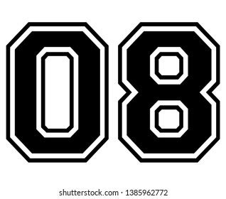 Number 08 Images, Stock Photos & Vectors | Shutterstock