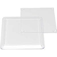 Ten Acrylic Clear Square Plastic Coasters Extra Depth For Craft