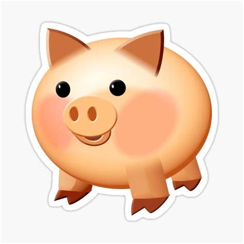 "Cute Cartoon Baby Pig" Sticker for Sale by Almdrs | Redbubble