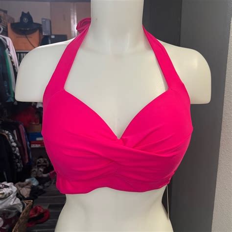 Tempt Me Swim Nwt Tempt Me Hot Pink Push Up Bikini Top Poshmark