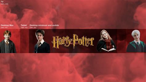 Harry Potter Free Banner For Youtube🔥🪄 Harry Potter Youtube Harry