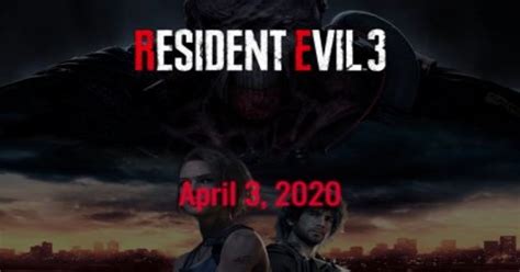 RE3 Remake Release Date PS4 PC XBOX One Resident Evil 3 Remake