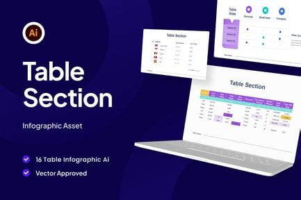 table section infographic asset illustrator infographics ft