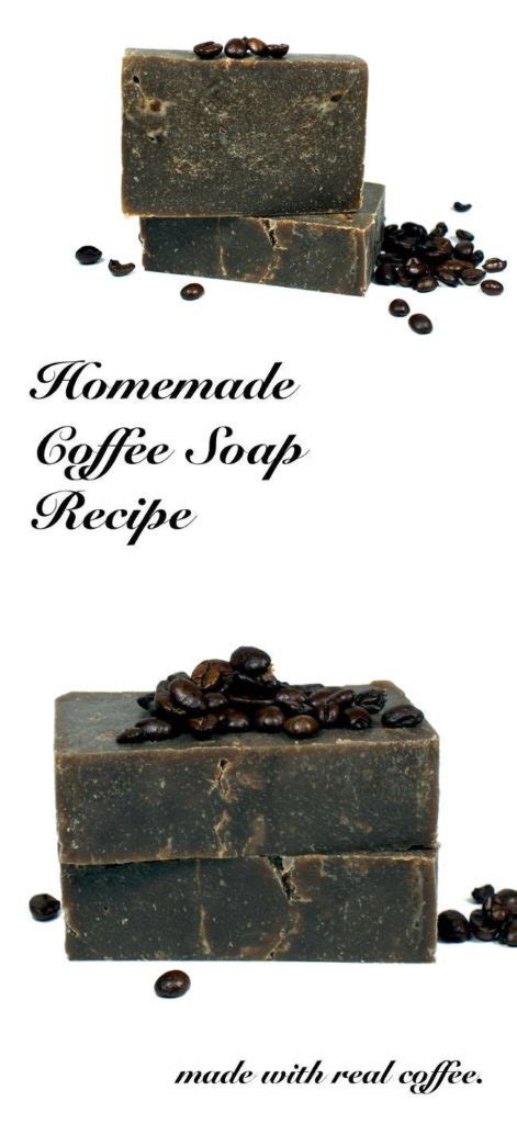 Homemade Coffee Soap Recipe Made Using Real Coffee