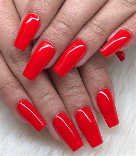 Long Red Nails Long Fingernails Natural Nails Pretty Nails Wife