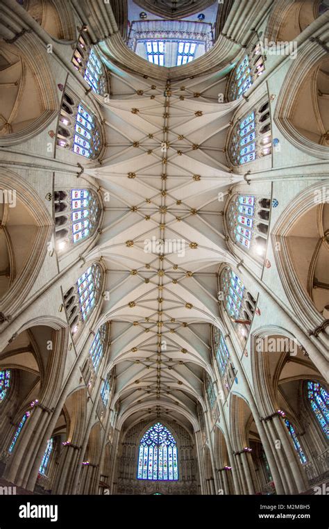 Ceiling Of Nave In York Minster From Directly Below York Yorkshire