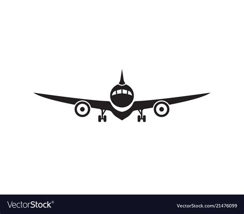 Aircraft Airplane Airline Logo Label Journey Air Vector Image