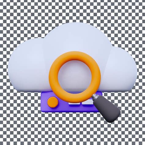 Icono De La Nube Psd D En Un Fondo Aislado Y Transparente Archivo