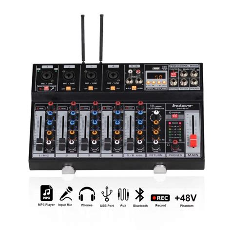 MIXER AUDIO BETAVO SM 6 W PROFESSIONAL MIXER AUDIO 4 CHANNEL Lazada