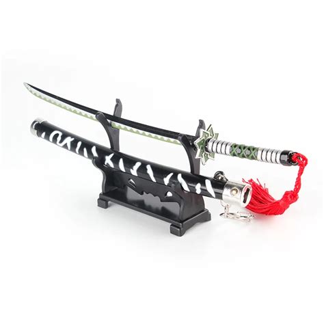 Demon Slayer Sword Mini Katana Keychains Anime Shinazugawa Sanemi Key