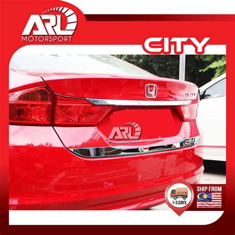 Honda City GM6 T9A 6th Gen Rear Bonnet Chrome Lining Rear Tail Gate