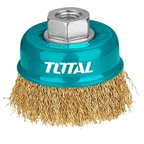 Total Tools Wire Cup Brush With Nut 75mm Tool Home